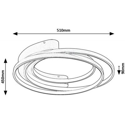 Rabalux Holize lampa podsufitowa 1x50 W złota 71288