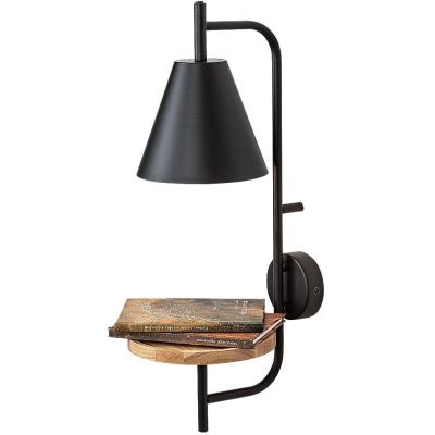 Rabalux Azome kinkiet 1x15 W czarny-drewno 71293