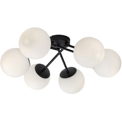Rabalux Meduza lampa podsufitowa 6x20 W biała-czarna 71294