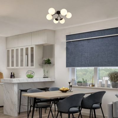 Rabalux Meduza lampa podsufitowa 6x20 W biała-czarna 71294