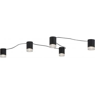 Rabalux Looplab lampa podsufitowa 5x28 W czarna 71295