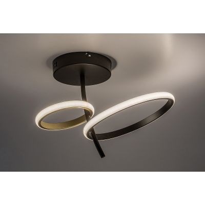 Rabalux Emilion lampa podsufitowa 1x24 W czarna-złota 71296