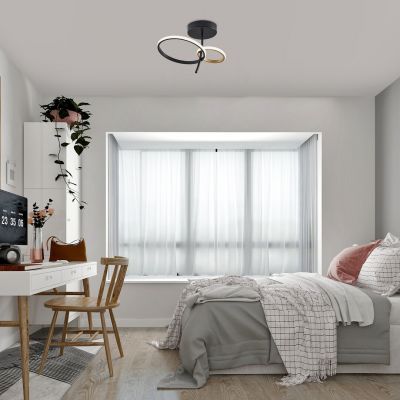 Rabalux Emilion lampa podsufitowa 1x24 W czarna-złota 71296