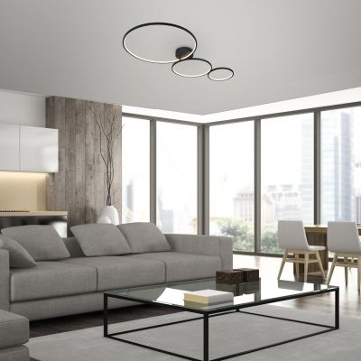 Rabalux Formand lampa podsufitowa 1x38 W czarna 71297