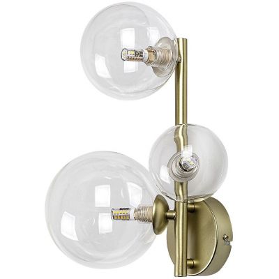 Rabalux Aslov kinkiet 3x28 W przezroczysty-złoty 71299