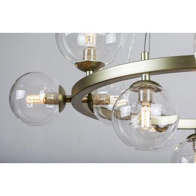 Rabalux Aslov lampa wisząca 11x28 W przezroczysta-złota 71300