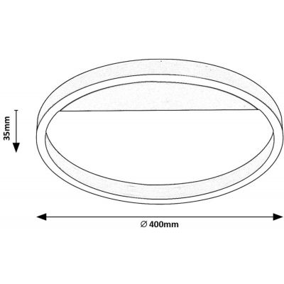 Rabalux Thric lampa podsufitowa 1x20 W czarna-złota 71309