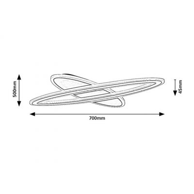Rabalux Taneli 2 lampa podsufitowa 1x70 W biała 71313