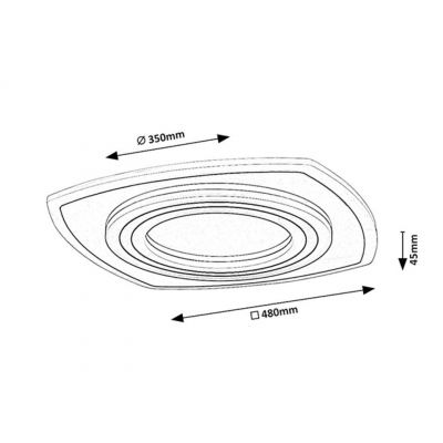 Rabalux Taneli 2 lampa podsufitowa 1x60 W czarna 71317