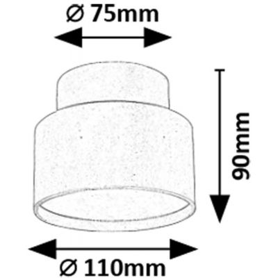 Rabalux Ovidia lampa podsufitowa 1x16 W biała 71324