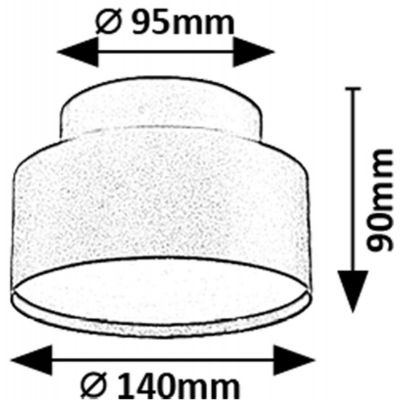 Rabalux Ovidia lampa podsufitowa 1x24 W biała 71325