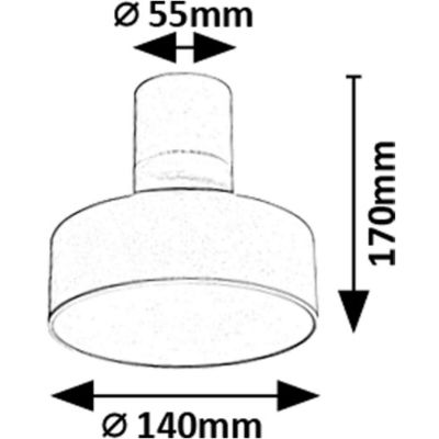 Rabalux Ovidia lampa podsufitowa 1x16 W biała 71327