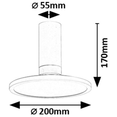 Rabalux Ovidia lampa podsufitowa 1x20 W biała 71328
