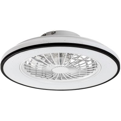 Rabalux Dalfon 2 plafon 1x48 W z wentylatorem biały-czarny 71331