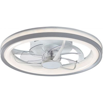 Rabalux Fanricius plafon 1x40 W z wentylatorem biały-srebrny 71335