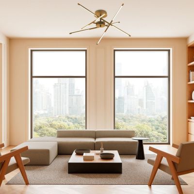 Rabalux Henli2 lampa podsufitowa 4x40 W biała-złota 71339