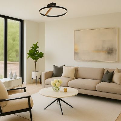 Rabalux Renara plafon 1x24 W czarny/złoty 71351