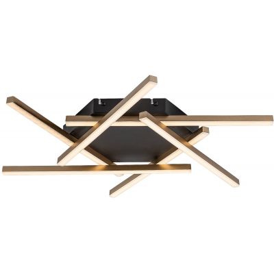 Rabalux Severine lampa podsufitowa 6x40 W biała-czarna-złota 71365