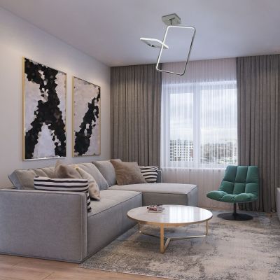 Rabalux Malwen lampa podsufitowa 2x36 W biała-chrom 71367