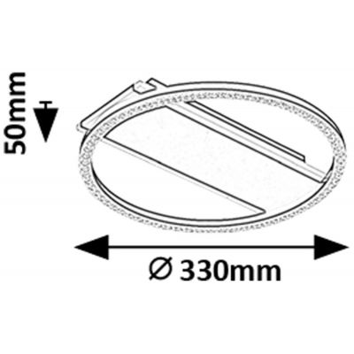 Rabalux Kerstin lampa podsufitowa 3x24 W biała-czarna 71369