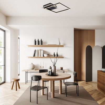 Rabalux Ottavia lampa podsufitowa 2x24 W biała-czarna 71370