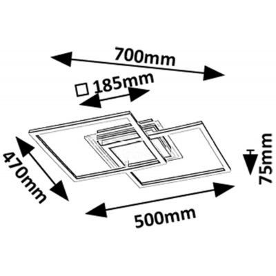 Rabalux Ottavia lampa podsufitowa 3x28 W biała-czarna 71372