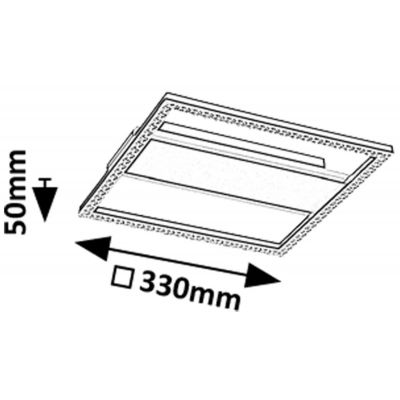 Rabalux Donya lampa podsufitowa 3x24 W biała-czarna 71373