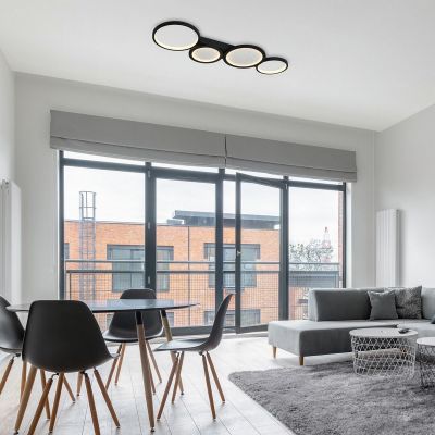 Rabalux Aranis lampa podsufitowa 4x40 W biała-czarna 71379