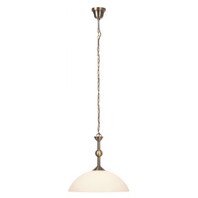 Rabalux Aurelia lampa wisząca 1x60W mosiądz/biała 7138