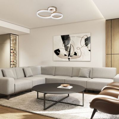 Rabalux Amilia lampa podsufitowa 3x24 W biała-złota 71383