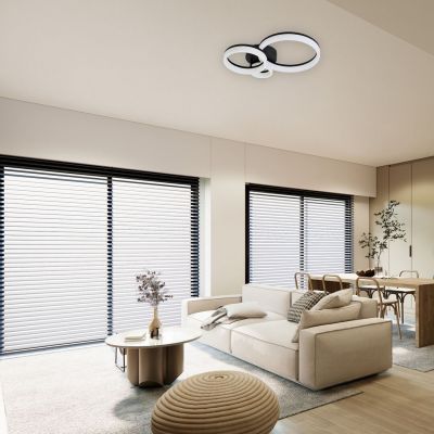 Rabalux Amilia lampa podsufitowa 3x24 W biała-czarna 71385