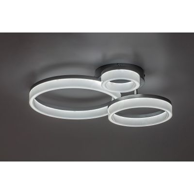 Rabalux Amilia lampa podsufitowa 3x24 W biała-chrom 71387