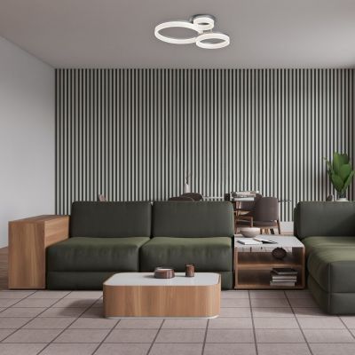 Rabalux Amilia lampa podsufitowa 3x24 W biała-chrom 71387