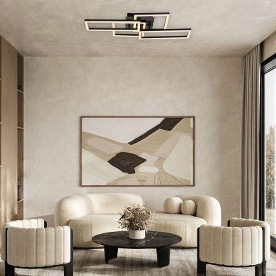 Rabalux Drusus lampa podsufitowa 4x40 W biała-czarna 71389