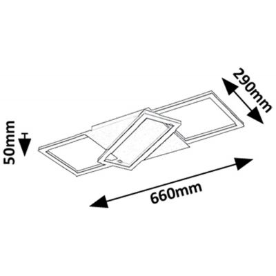 Rabalux Kitlee lampa podsufitowa 2x40 W biała-czarna-złota 71391