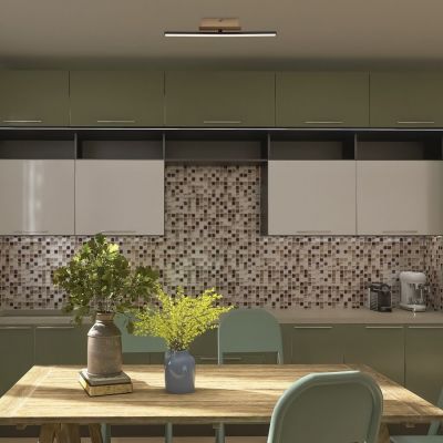 Rabalux Demir lampa podsufitowa 1x8 W biała-czarna-złota 71397