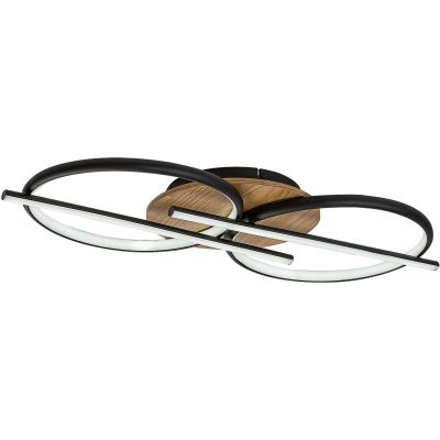 Rabalux Arash lampa podsufitowa 4x40 W biała-czarna-drewno 71403