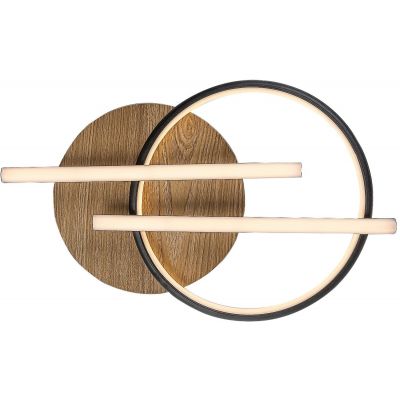 Rabalux Arash lampa podsufitowa 3x40 W biała-czarna-drewno 71404