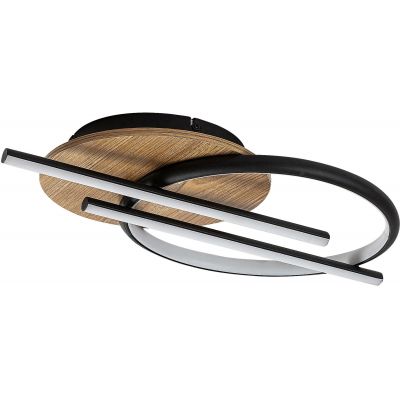 Rabalux Arash lampa podsufitowa 3x40 W biała-czarna-drewno 71404