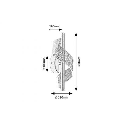 Rabalux Zofrael kinkiet 1x6 W złoty 71415