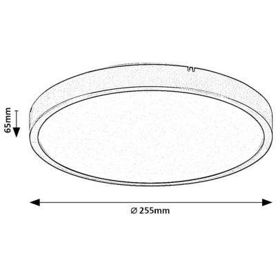 Rabalux Alenzo plafon 1x12 W biały 71425