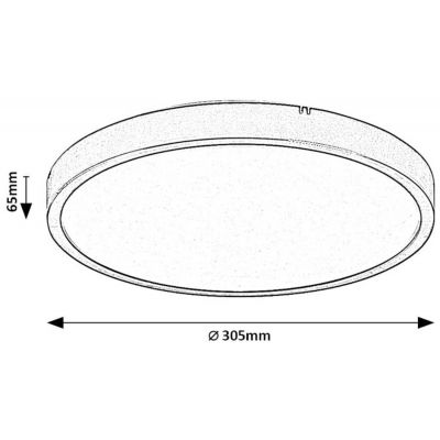 Rabalux Alenzo plafon 1x18 W biały 71426
