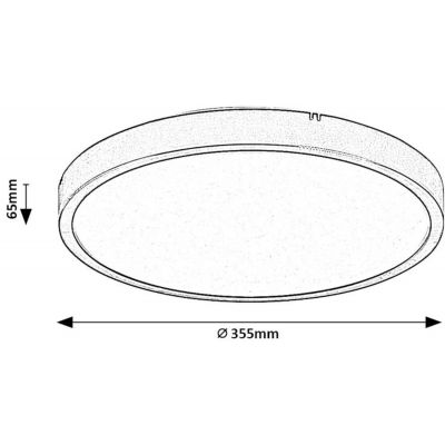 Rabalux Alenzo plafon 1x24 W biały 71427