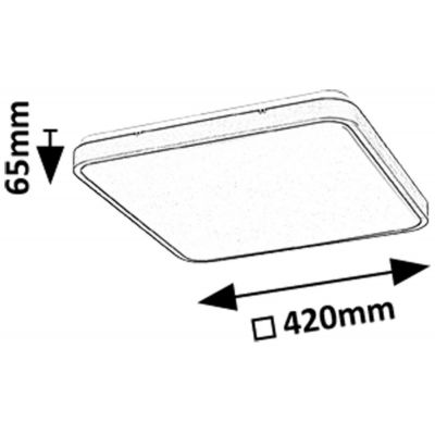 Rabalux Alenzo plafon 1x36 W biały-czarny 71434