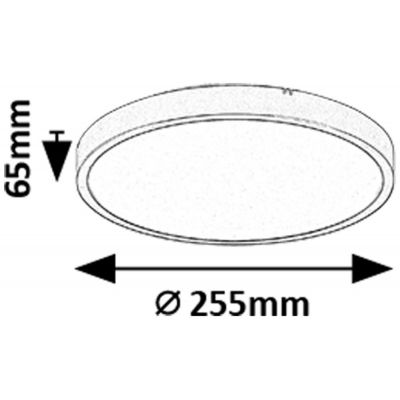 Rabalux Alenzo plafon 1x12 W biały-czarny 71435