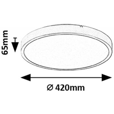 Rabalux Alenzo inteligentny plafon 1x36 W biały-czarny 71441