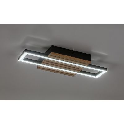 Rabalux Noxelle lampa podsufitowa 12 W czarna 71455