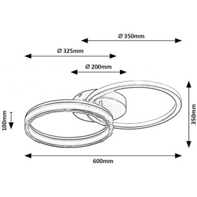 Rabalux Seraphiel lampa podsufitowa 38 W czarna 71479
