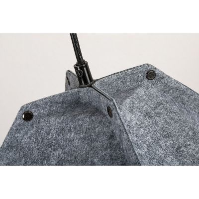 Rabalux Lomiro lampa wisząca 1x40 W czarna-szary/popielaty 72000