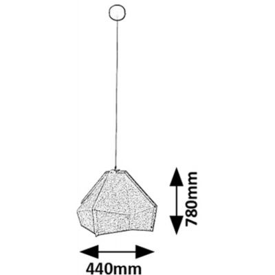 Rabalux Lomiro lampa wisząca 1x40 W czarna-szary/popielaty 72000